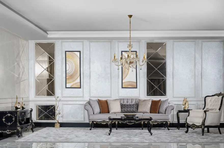 Casa Padrino Luxus Barock Beistelltisch Schwarz / Gold - Quadratischer Massivholz Tisch im Barockstil - Luxus Wohnzimmer Möbel im Barockstil - Barock Möbel - Edel & Prunkvoll