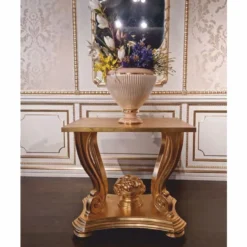 Casa Padrino Luxus Barock Beistelltisch Gold H. 69 cm - Made in Italy