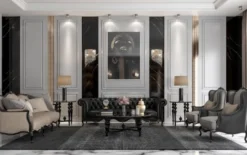 Casa Padrino Luxus Barock Beistelltisch Schwarz - Handgefertigter Massivholz Tisch - Barock Wohnzimmer Möbel