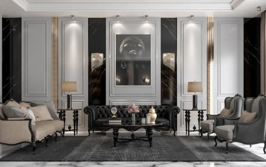 Casa Padrino Luxus Barock Beistelltisch Schwarz - Handgefertigter Massivholz Tisch - Barock Wohnzimmer Möbel