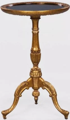 Casa Padrino Luxus Barock Beistelltisch im chinesischen Stil Antik Gold / Schwarz - Barock Möbel
