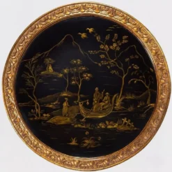 Casa Padrino Luxus Barock Beistelltisch im chinesischen Stil Antik Gold / Schwarz - Barock Möbel