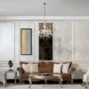 Casa Padrino Luxus Barock Beistelltisch Antik Silber - Quadratischer Massivholz Tisch im Barockstil - Luxus Wohnzimmer Möbel im Barockstil - Barock Möbel - Edel & Prunkvoll