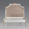 Casa Padrino Luxus Barock Bett Louis XIV Stil Antik Weiß Gold 195 x 220 x 166 cm