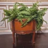 Casa Padrino Luxus Barock Blumentopf Braun / Hellbraun Ø 53 cm - Made in Italy