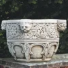 Casa Padrino Luxus Barock Blumentopf Grau Ø 57 x H. 39 cm - Made in Italy