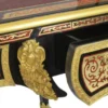 Casa Padrino Luxus Barock Boulle Sekretär - Handgefertigter Schreibtisch aus Massivholz - Schwarz / Gold / Rot - 140 x 70 x 85 cm
