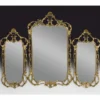 Casa Padrino Luxus Barock Bronze 3er Spiegel Gold 104 cm - Barockstil Möbel