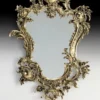 Casa Padrino Luxus Barock Bronze Spiegel Gold H. 74 cm - Barock Möbel