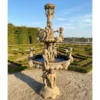 Casa Padrino Luxus Barock Bronze Springbrunnen Engel Beige Ø 145 x H. 250 cm - Prunkvoller Gartenbrunnen - Garten Deko Brunnen