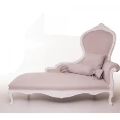 Casa Padrino Luxus Barock Chaiselongue in Creme und Altweiß mit goldfarbenem Blattmetall - 150 x 64 x 118 cm
