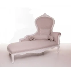 Casa Padrino Luxus Barock Chaiselongue in Creme und Altweiß mit goldfarbenem Blattmetall - 150 x 64 x 118 cm