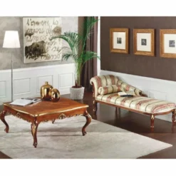 Casa Padrino Luxus Barock Chaiselongue Gold / Braun 180 cm - Made in Italy