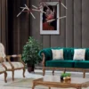 Casa Padrino Luxus Barock Chesterfield Sofa Grün / Braun - Prunkvolles Wohnzimmer Sofa im Barockstil - Barock Wohnzimmer Möbel