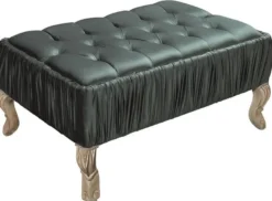 Casa Padrino Luxus Barock Couchtisch Grün / Creme / Beige 90 x 60 x H. 45 cm - Wohnzimmertisch mit Glitzersteinen - Wohnzimmer Möbel im Barockstil