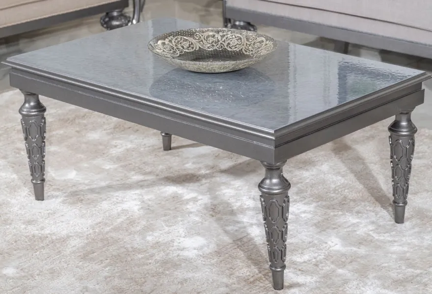 Casa Padrino Luxus Barock Couchtisch Grau - Rechteckiger Massivholz Wohnzimmertisch im Barockstil - Barock Möbel - Luxus Möbel im Barockstil - Barock Einrichtung - Edel & Prunkvoll