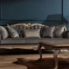 Casa Padrino Luxus Barock Couchtisch Braun - Handgefertigter Massivholz Wohnzimmertisch - Barock Wohnzimmer Möbel