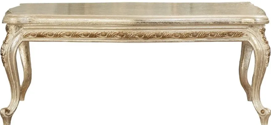 Casa Padrino Luxus Barock Couchtisch Antik Gold - Prunkvoller Massivholz Wohnzimmertisch im Barockstil - Barock Wohnzimmer Möbel - Edel & Prunkvoll