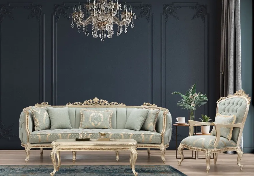 Casa Padrino Luxus Barock Couchtisch Antik Gold - Prunkvoller Massivholz Wohnzimmertisch im Barockstil - Barock Wohnzimmer Möbel - Edel & Prunkvoll