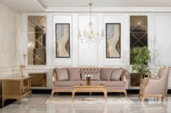 Casa Padrino Luxus Barock Couchtisch Gold - Quadratischer Barockstil Wohnzimmertisch - Barockstil Wohnzimmer Möbel - Handgefertigte Barock Möbel - Luxus Möbel im Barockstil - Edel & Prunkvoll