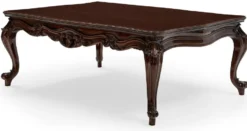 Casa Padrino Luxus Barock Couchtisch Braun - Handgefertigter Massivholz Wohnzimmertisch im Barockstil - Wohnzimmer Möbel im Barockstil - Barock Möbel - Edel & Prunkvoll