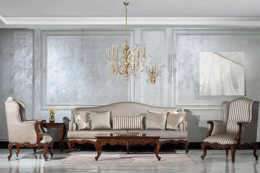 Casa Padrino Luxus Barock Couchtisch Braun - Handgefertigter Massivholz Wohnzimmertisch im Barockstil - Wohnzimmer Möbel im Barockstil - Barock Möbel - Edel & Prunkvoll