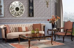 Casa Padrino Luxus Barock Couchtisch Dunkelbraun / Schwarz / Gold - Quadratischer Massivholz Wohnzimmertisch im Barockstil - Luxus Wohnzimmer Möbel im Barockstil - Barock Möbel - Edel & Prunkvoll