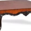 Casa Padrino Luxus Barock Couchtisch Braun / Schwarz 136 x 136 x H. 46 cm - Prunkvoller Wohnzimmertisch im Barockstil - Barock Möbel - Luxus Möbel im Barockstil - Edel & Prunkvoll