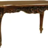Casa Padrino Luxus Barock Couchtisch Dunkelbraun - Handgefertigter Massivholz Wohnzimmertisch im Barockstil - Luxus Wohnzimmer Möbel im Barockstil - Barock Möbel - Edel & Prunkvoll