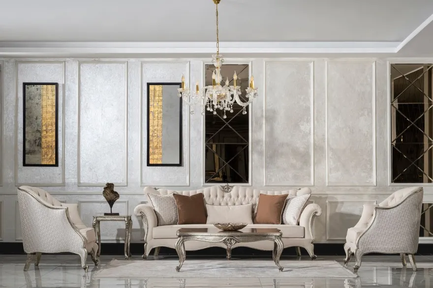 Casa Padrino Luxus Barock Couchtisch Antik Silber - Rechteckiger Massivholz Wohnzimmertisch im Barockstil - Barock Möbel - Luxus Möbel im Barockstil - Barock Einrichtung - Edel & Prunkvoll