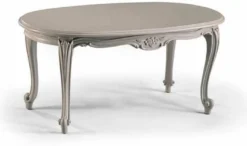 Casa Padrino Luxus Barock Couchtisch Grau 101 cm - Made in Italy