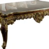 Casa Padrino Luxus Barock Couchtisch Weiß / Creme / Rot / Gold 130 x 85 x H. 50 cm - Edler Massivholz Wohnzimmertisch im Barockstil - Prunkvolle Barock Möbel