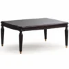 Casa Padrino Luxus Barock Couchtisch Dunkelbraun / Gold 105 cm - Barock Möbel