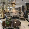 Casa Padrino Luxus Barock Couchtisch Braun / Schwarz / Gold - Prunkvoller Massivholz Wohnzimmertisch im Barockstil - Barock Wohnzimmer Möbel - Edel & Prunkvoll