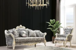 Casa Padrino Luxus Barock Couchtisch Antik Weiß / Gold - Handgefertigter Barockstil Wohnzimmertisch - Luxus Möbel im Barockstil - Barockstil Wohnzimmer Möbel - Barock Einrichtung - Barock Möbel