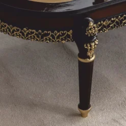 Casa Padrino Luxus Barock Couchtisch Dunkelbraun / Gold 138 cm - Barock Möbel