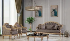 Casa Padrino Luxus Barock Couchtisch Schwarz / Silber / Gold - Prunkvoller Massivholz Wohnzimmertisch mit Tischplatte in Marmoroptik - Barock Möbel