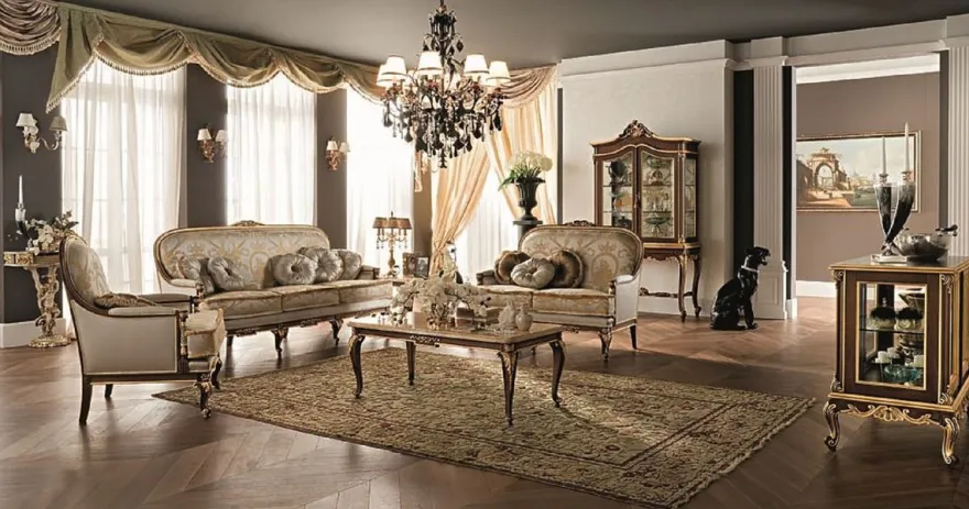 Casa Padrino Luxus Barock Couchtisch mit Marmorplatte Creme / Dunkelbraun / Gold - Prunkvoller Wohnzimmertisch im Barockstil - Barock Möbel - Edel & Prunkvoll - Luxus Qualität - Made in Italy
