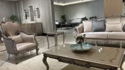 Casa Padrino Luxus Barock Couchtisch Silber - Handgefertigter Massivholz Wohnzimmertisch im Barockstil - Barock Möbel - Luxus Möbel im Barockstil - Barock Einrichtung - Edel & Prunkvoll