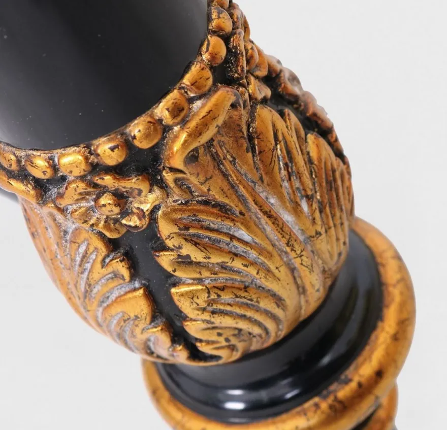 Casa Padrino Luxus Barock Couchtisch Braun / Schwarz / Gold 122 x 81 x H. 56 cm - Edler Massivholz Wohnzimmertisch mit Glasplatte - Barock Möbel