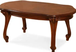 Casa Padrino Luxus Barock Couchtisch Braun - Barockstil Massivholz Wohnzimmertisch - Barockstil Wohnzimmer Möbel - Barock Möbel - Edel & Prunkvoll