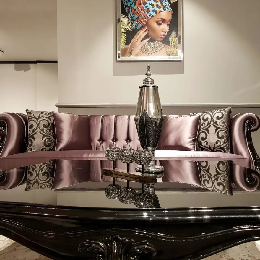Casa Padrino Luxus Barock Couchtisch Schwarz - Handgefertigter Massivholz Wohnzimmertisch - Barock Wohnzimmer Möbel - Edel & Prunkvoll