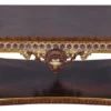 Casa Padrino Luxus Barock Couchtisch Braun / Gold - Handgefertigter Massivholz Tisch im Barockstil - Barock Wohnzimmer Möbel - Edel & Prunkvoll
