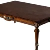 Casa Padrino Luxus Barock Couchtisch Braun 122 x 86 x H. 46 cm - Massivholz Wohnzimmertisch im Barockstil - Barock Wohnzimmer Möbel