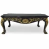 Casa Padrino Luxus Barock Couchtisch Schwarz / Gold 121 cm - Barock Möbel - Made in Italy