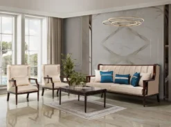 Casa Padrino Luxus Barock Couchtisch Dunkelbraun 117 cm