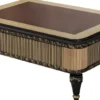 Casa Padrino Luxus Barock Couchtisch Braun / Schwarz / Gold - Prunkvoller Wohnzimmertisch im Barockstil - Barockstil Wohnzimmer Möbel - Barock Einrichtung - Barock Möbel - Luxus Möbel im Barockstil