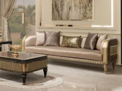 Casa Padrino Luxus Barock Couchtisch Braun / Schwarz / Gold - Prunkvoller Wohnzimmertisch im Barockstil - Barockstil Wohnzimmer Möbel - Barock Einrichtung - Barock Möbel - Luxus Möbel im Barockstil