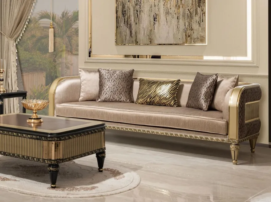Casa Padrino Luxus Barock Couchtisch Braun / Schwarz / Gold - Prunkvoller Wohnzimmertisch im Barockstil - Barockstil Wohnzimmer Möbel - Barock Einrichtung - Barock Möbel - Luxus Möbel im Barockstil
