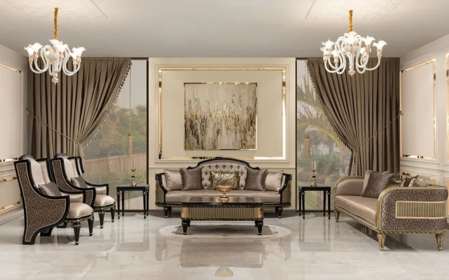Casa Padrino Luxus Barock Couchtisch Braun / Schwarz / Gold - Prunkvoller Wohnzimmertisch im Barockstil - Barockstil Wohnzimmer Möbel - Barock Einrichtung - Barock Möbel - Luxus Möbel im Barockstil